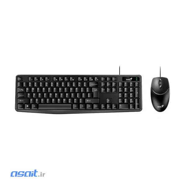 ست موس و کیبورد با سیم جنیوس مدل KM170 ست موس و کیبورد با سیم جنیوس مدل KM170